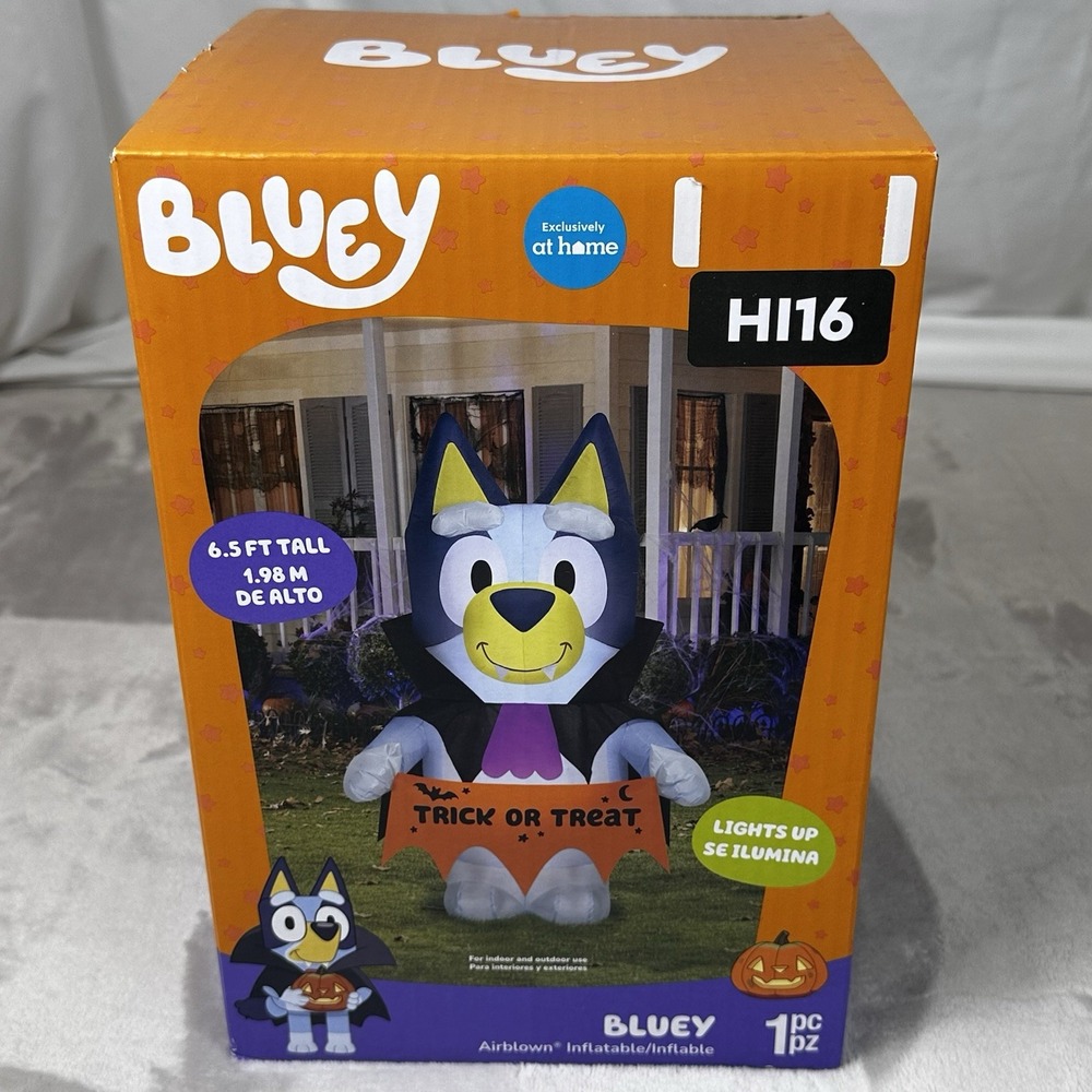 Gemmy Halloween Bluey Airblown Inflatable 6.5ft Holiday Decor Seasonal NEW